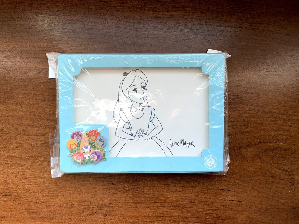 Alice in Wonderland Golden Afternoon Disney Pin / Lithograph Limited Edition Set
